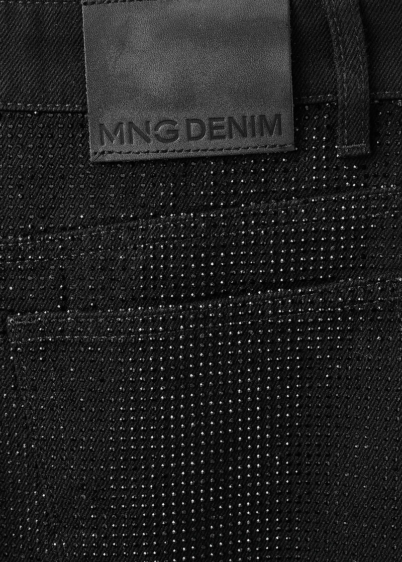 Balloon jeans with rhinestones