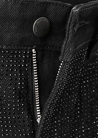 Balloon jeans with rhinestones