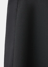 Wool-blend suit pants