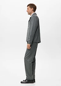 Fluid overshirt with pockets