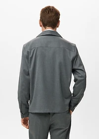 Fluid overshirt with pockets