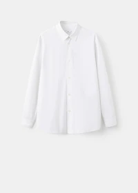 100% cotton striped relaxed-fit shirt