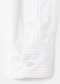 100% cotton striped relaxed-fit shirt