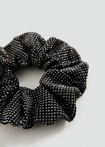 Sparkly scrunchie with rhinestones