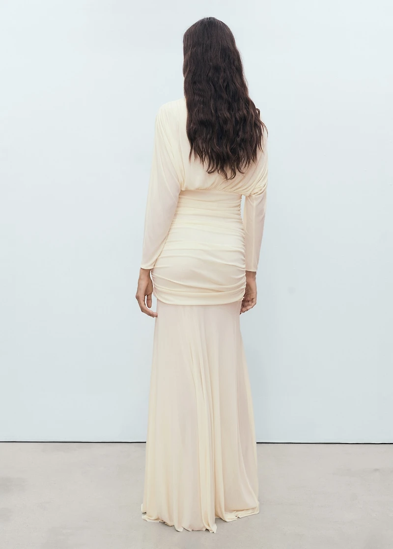Long draped dress