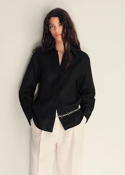 Linen oversized shirt