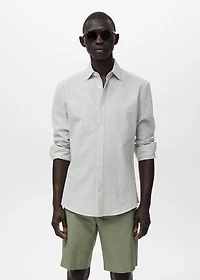 Regular-fit stripe-textured shirt