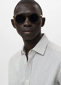 Regular-fit stripe-textured shirt