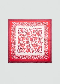 Flowers printed scarf