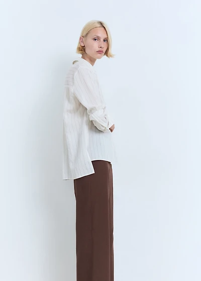 Straight-fit suit pants