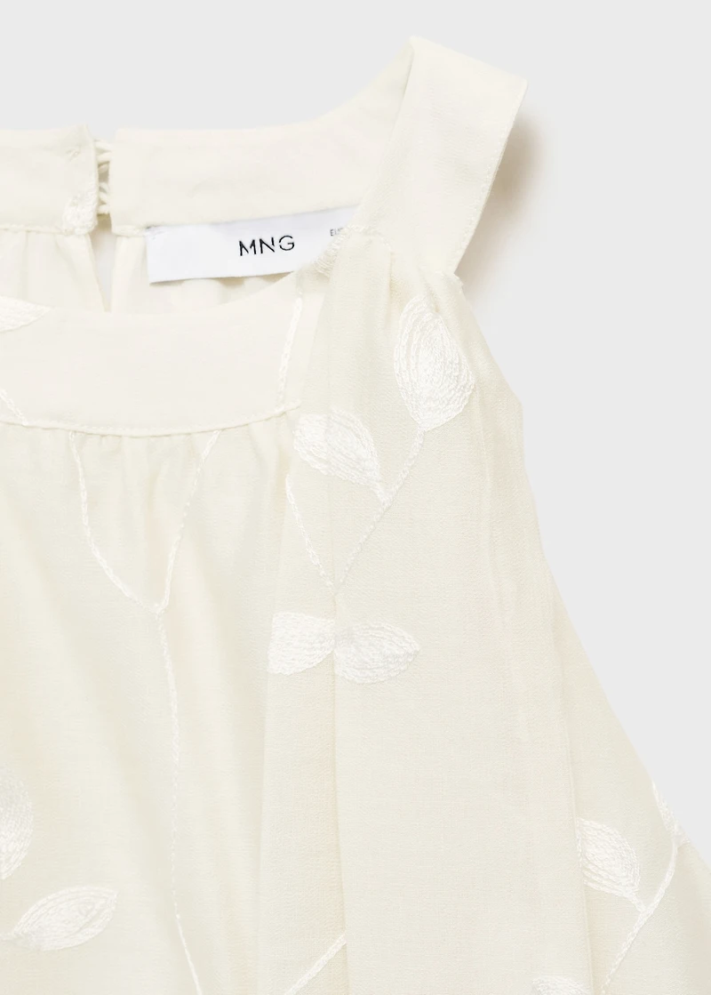 Halter-neck top with knot detail