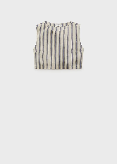 Striped linen top