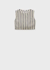 Striped linen top
