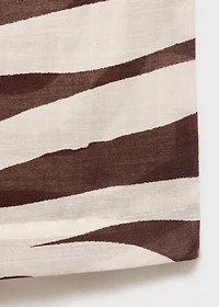 Zebra-print fluid pants