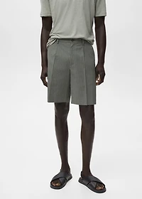 Slim-fit chino cotton bermuda shorts