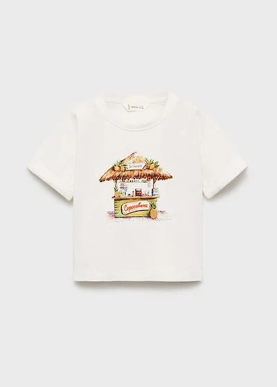 Tropical print T-shirt