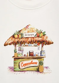 Tropical print T-shirt