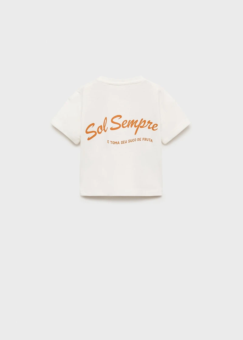 Tropical print T-shirt