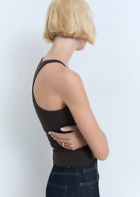 Cotton top with straps