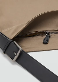 Shopper bag with adjustable handle