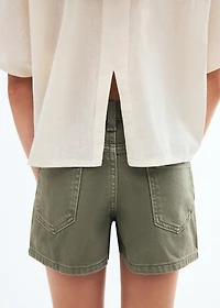Shorts with stitching detail