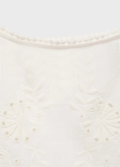 Lace embroidered top