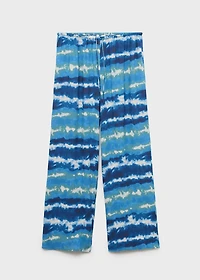 Pants with tie-dye print