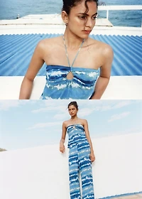 Pants with tie-dye print