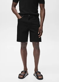 Regular-fit denim shorts