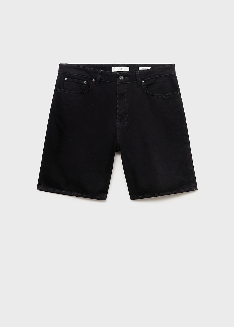 Regular-fit denim shorts