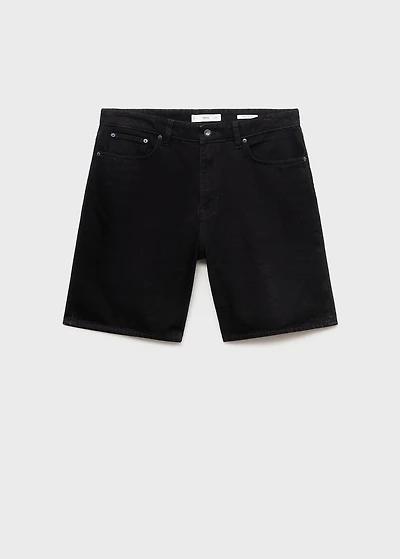 Regular-fit denim shorts