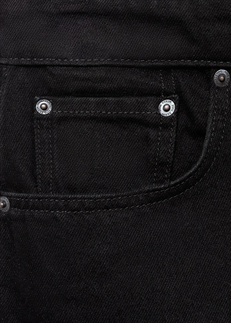 Regular-fit denim shorts