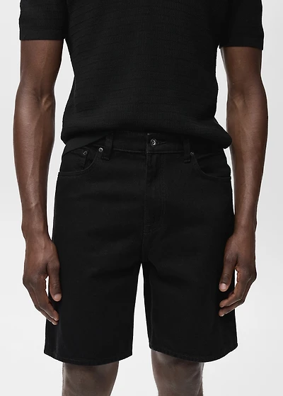 Regular-fit denim shorts