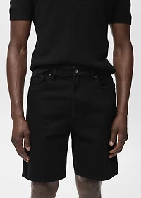 Regular-fit denim shorts