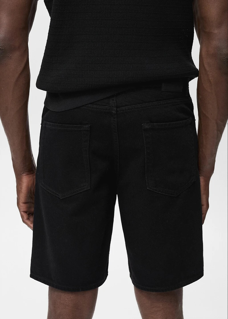 Regular-fit denim shorts