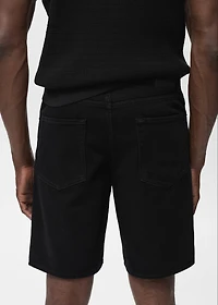 Regular-fit denim shorts