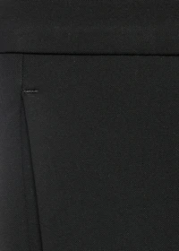 Stretch fabric super slim-fit suit trousers