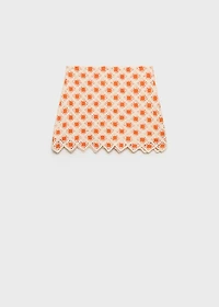 Crochet mini skirt