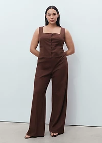 Flowy straight-fit pants