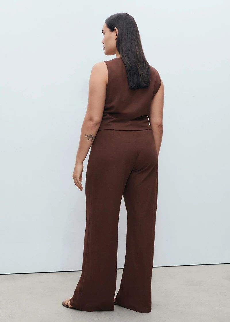 Flowy straight-fit pants