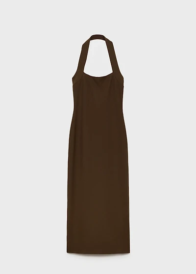Long halter-neck dress