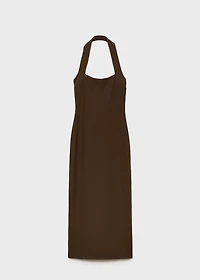 Long halter-neck dress