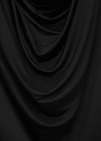 Draped open-back dress