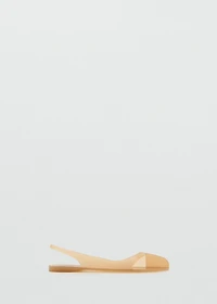 Rubberized slingback shoe