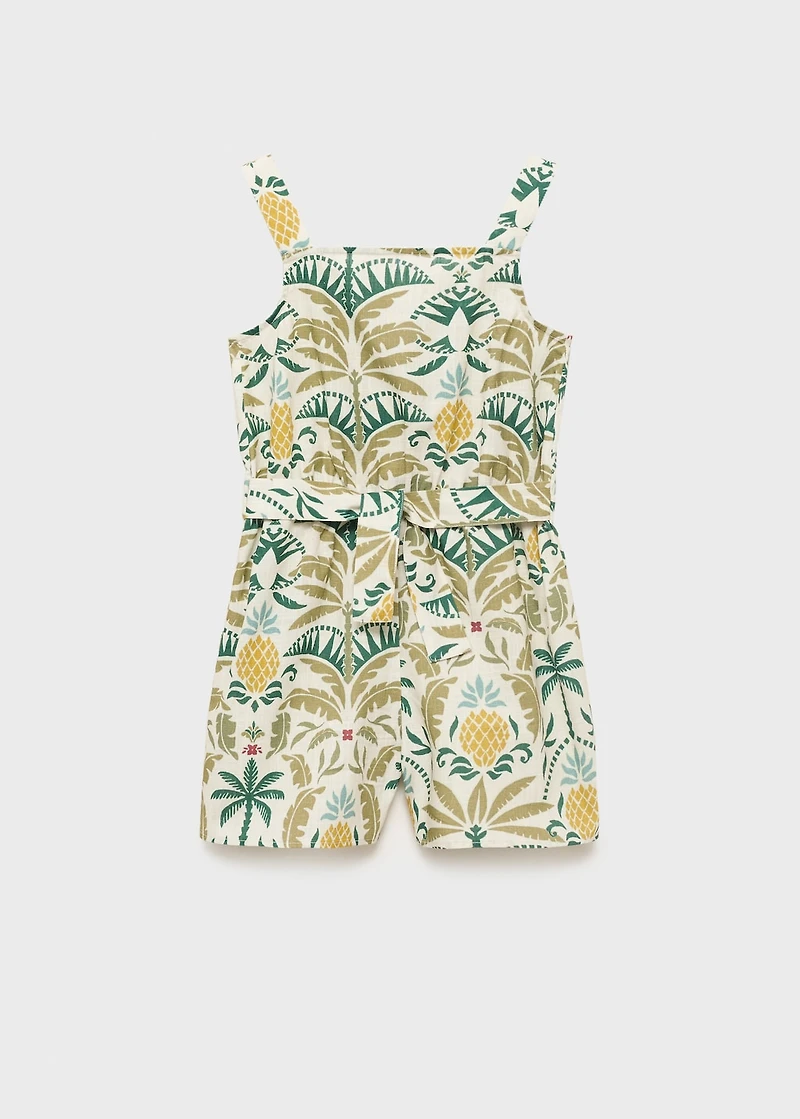 Tropical print jumpsuit