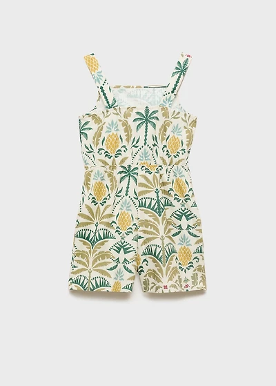 Tropical print jumpsuit
