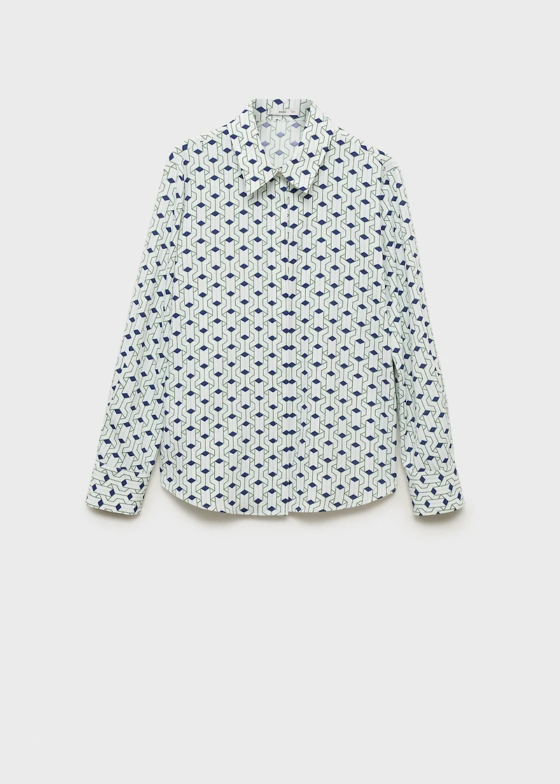 Geometric print shirt