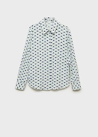 Geometric print shirt