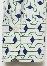Geometric print shirt