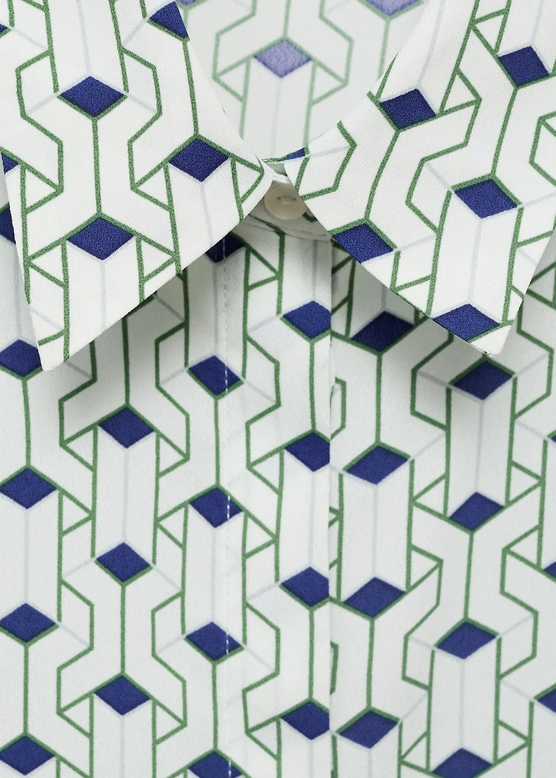 Geometric print shirt